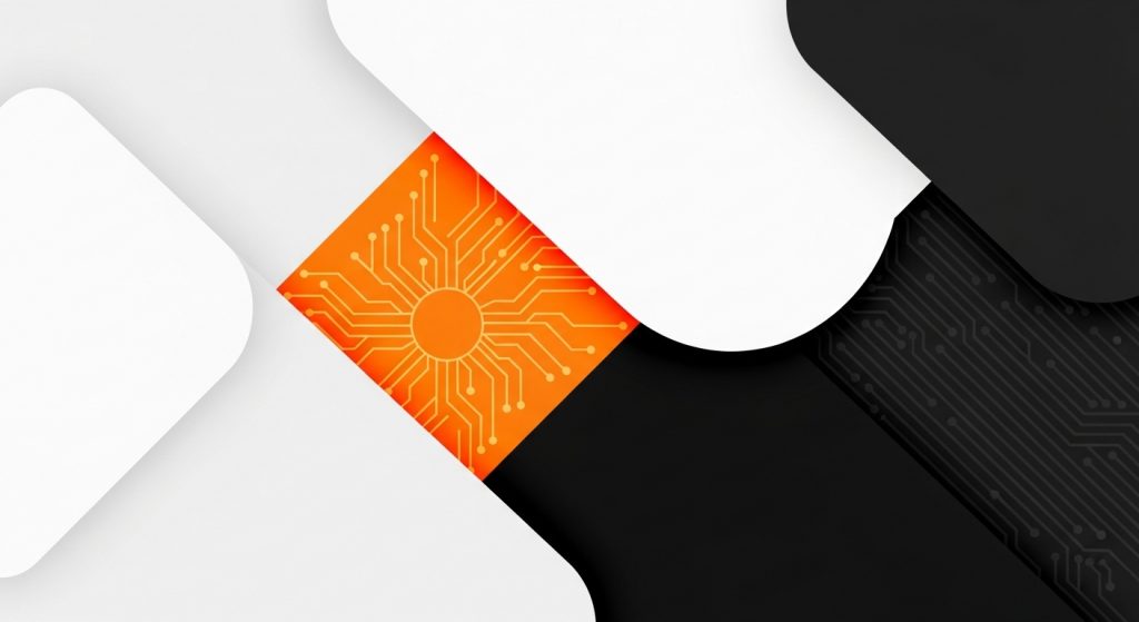 orange white and black background design