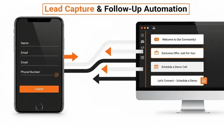 diagram on computer of an automation